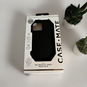 Case-Mate MagSafe Case•iPhone 14/13 6.1”2023 Silicone Black [Drop Protection]New